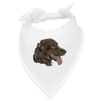 Wachtelhund - Bandana - Weiß - Vorne