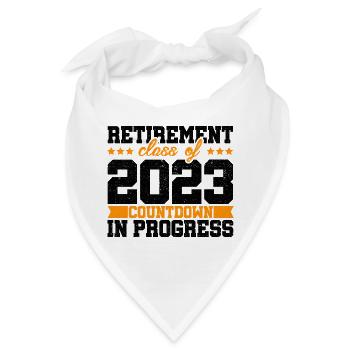 Retirement Class Of 2023 Countdown In Progress Pen - Bandana - Weiß - Vorne