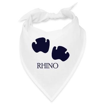 DOG CAT PET RHINO PAW - Bandana - Weiß - Vorne