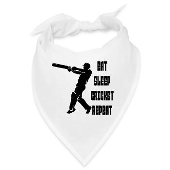 Kricketteam Cricket Kricket Kricketmannschaft - Bandana - Weiß - Vorne