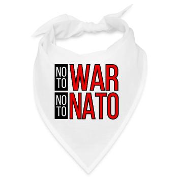 NEIN ZUM KRIEG NEIN ZUR NATO - Bandana - Weiß - Vorne