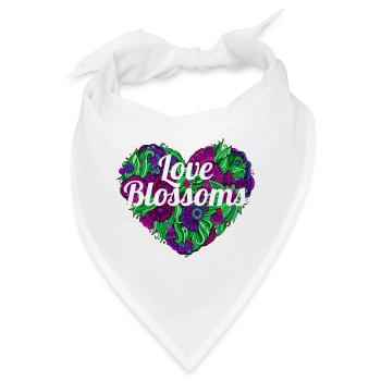 Love Blossoms - Bandana - Weiß - Vorne