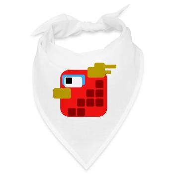 Red Bird PixelArt - Bandana - Weiß - Vorne