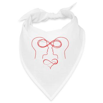 Unendliche Liebe - Bandana - Weiß - Vorne