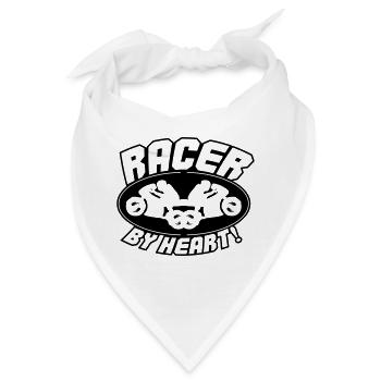 racer by heart 001 - Bandana - Weiß - Vorne