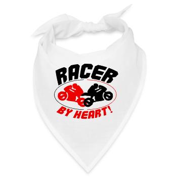 racer by heart 2 - Bandana - Weiß - Vorne
