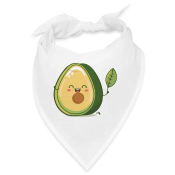 Die leckere Avocado - Bandana - Weiß - Vorne