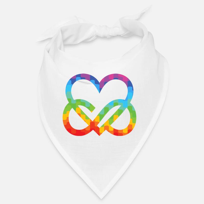 Polyamory Infinity Heart - Poly Love Heart Bandana