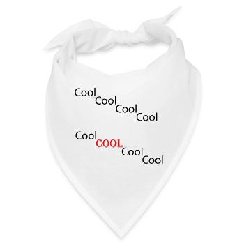 Cool Nr. 1 - Bandana - Weiß - Vorne