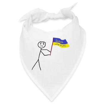 Ukrainisch - Bandana - Weiß - Vorne