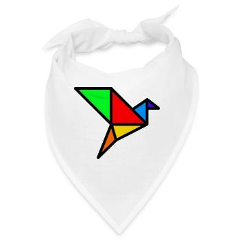 ORIGAMI KRAN - Bandana - Weiß - Vorne
