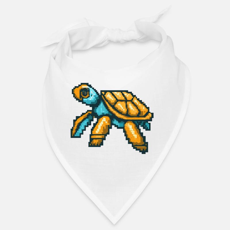 Pixel turtle in nostalgic 8 bit style Bandana