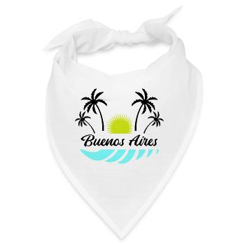 buenos aires - Bandana - Weiß - Vorne