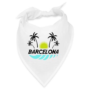 barcelona - Bandana - Weiß - Vorne