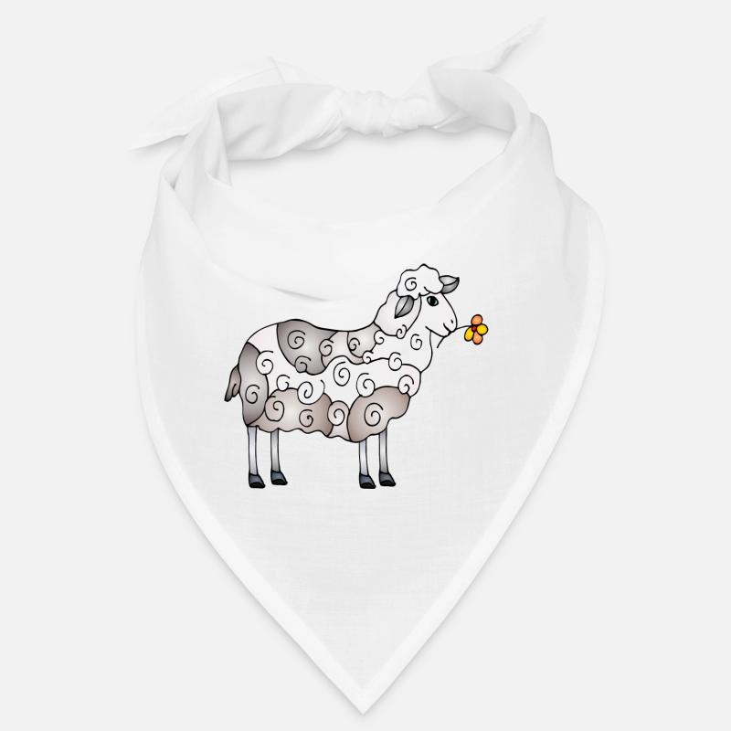 Schaf - Bandana - Weiß