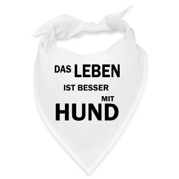 Hund Dog - Bandana - Weiß - Vorne