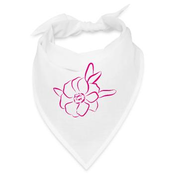 Flower Blume Pflanze - Bandana - Weiß - Vorne