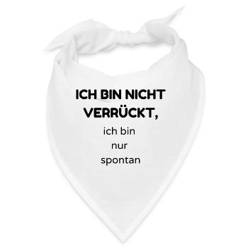verrückt - Bandana - Weiß - Vorne