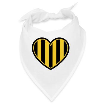 Nagetierherz - Bandana - Weiß - Vorne