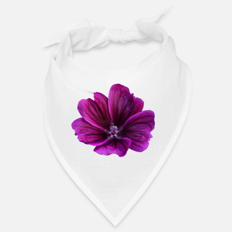 Malve violette Blüte Bandana