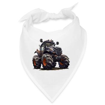 Traktoren haben vielfältige Aufgaben - Bandana - Weiß - Vorne