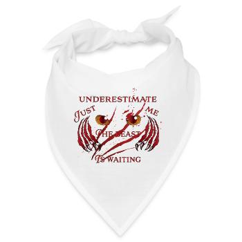 the beast is waiting - Monster Gruselig - Bandana - Weiß - Vorne