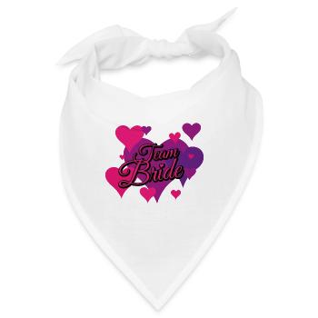 Team Bride - Bandana - Weiß - Vorne