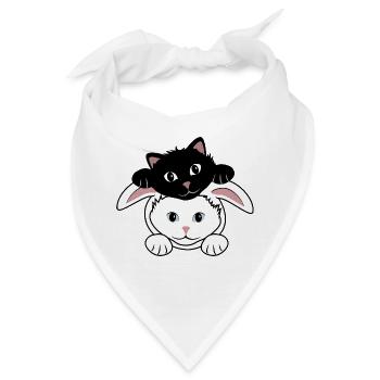 Hase und Dämon - Bandana - Weiß - Vorne
