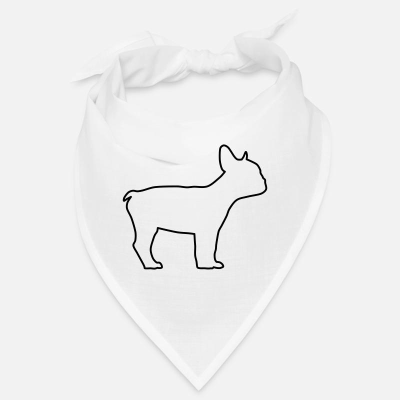 Contours du bouledogue anglais 1 Bandana