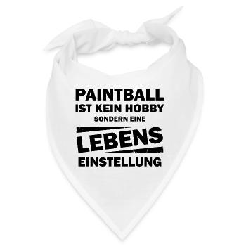 Paintball Airsoft - Bandana - Weiß - Vorne