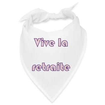RUHESTAND. RUHESTAND. IM RUHESTAND. RUHESTAND. AM BESTEN - Bandana - Weiß - Vorne