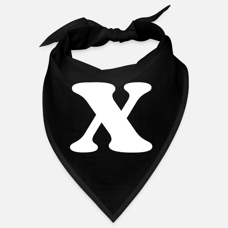 Buchstabe x Bandana