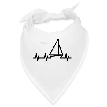 Segelboot Heartbeat Segelboot - Bandana - Weiß - Vorne
