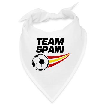 team spain soccer - Bandana - Weiß - Vorne