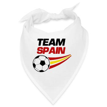 team spain soccer - Bandana - Weiß - Vorne