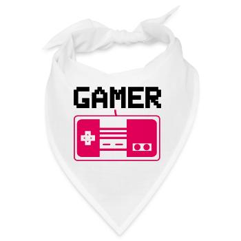 gamer - Bandana - Weiß - Vorne