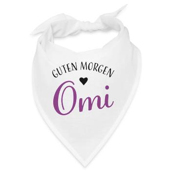 Guten Morgen Omi - Bandana - Weiß - Vorne
