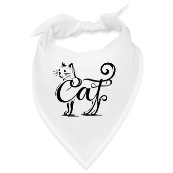 Katzen-Overlay - Verschmolzene Katze - Bandana - Weiß - Vorne