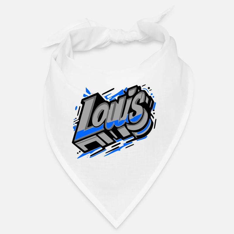 Louis Nom Prénom Garçon Graffiti Bandana