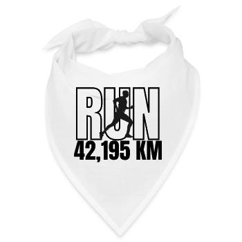 Marathon Mann: Laufen, Durchhalten, Überwinden - Bandana - Weiß - Vorne
