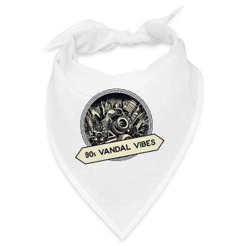 90er vibes - Bandana - Weiß - Vorne