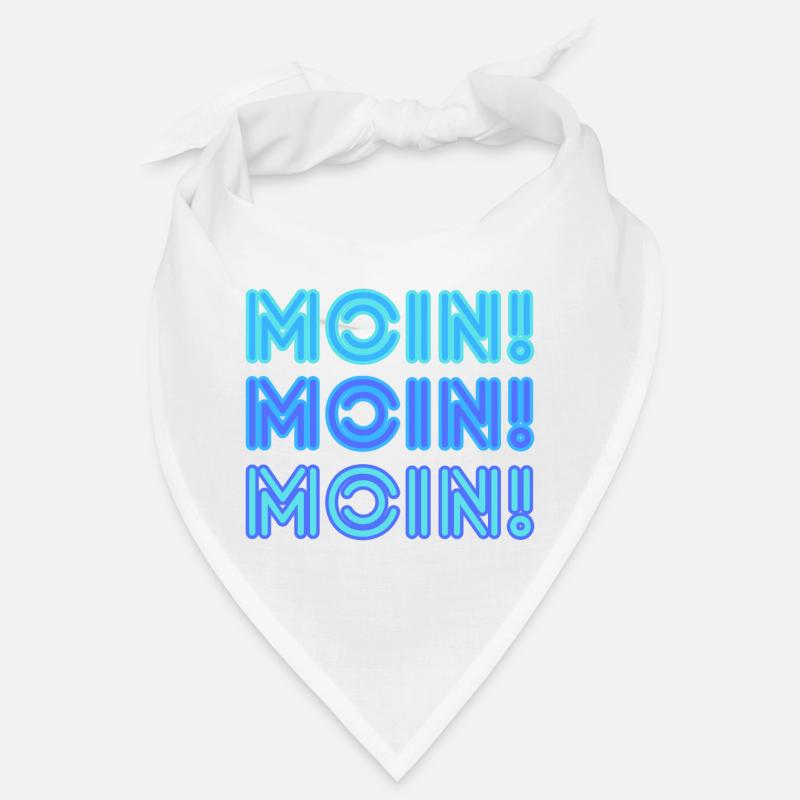 Moin Moin Moin - Bandana - Weiß