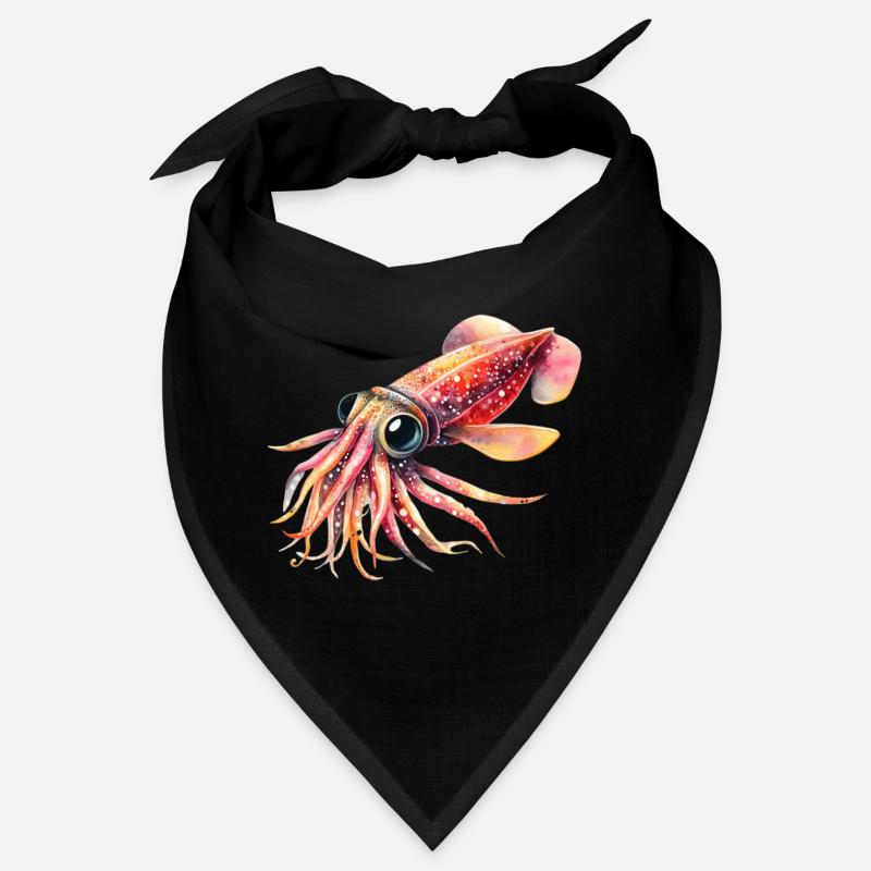 Calmar Mignon Luciole, Aquarelle Bandana