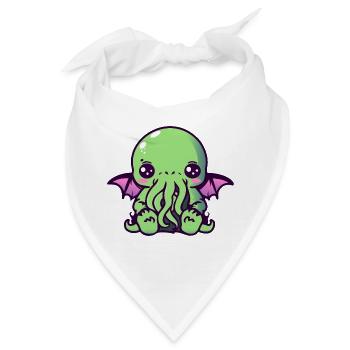 Kawaii Cthulhu - Bandana - Weiß - Vorne