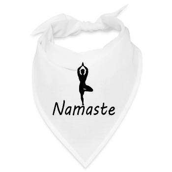 Namaste Yoga - Bandana - Weiß - Vorne