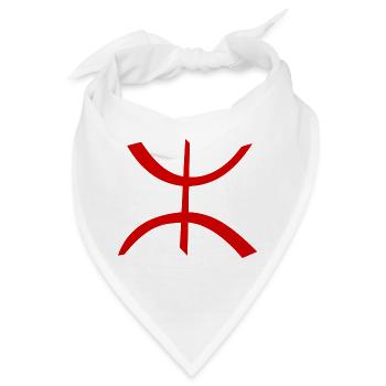 Amazigh - Bandana - Weiß - Vorne