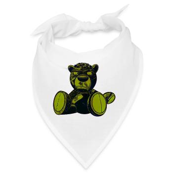 Creepy Teddy Green - Bandana - Weiß - Vorne