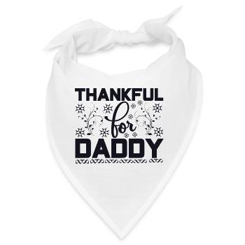 Thankful for Daddy - Bandana - Weiß - Vorne