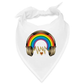 Kopfhörer - Bandana - Weiß - Vorne