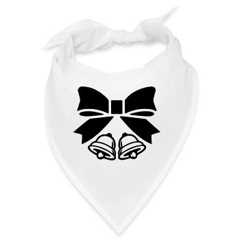 glocken - Bandana - Weiß - Vorne